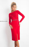 Rachel Allan Long Sleeve Formal Cocktail Dress L1175 - The Dress Outlet