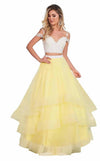 Rachel Allan Long Two Piece Prom Ball Gown 6434 - The Dress Outlet