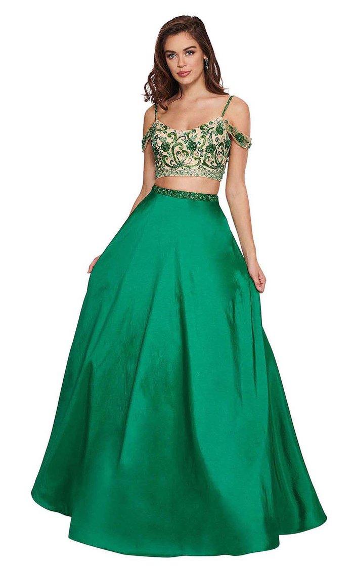 Rachel Allan Long Two Piece Prom Ball Gown 6534 - The Dress Outlet