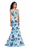 Rachel Allan Long Two Piece Prom Floral Dress 6127 - The Dress Outlet