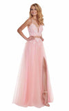 Rachel Allan Long Two Piece Prom Formal Dress 6466 - The Dress Outlet