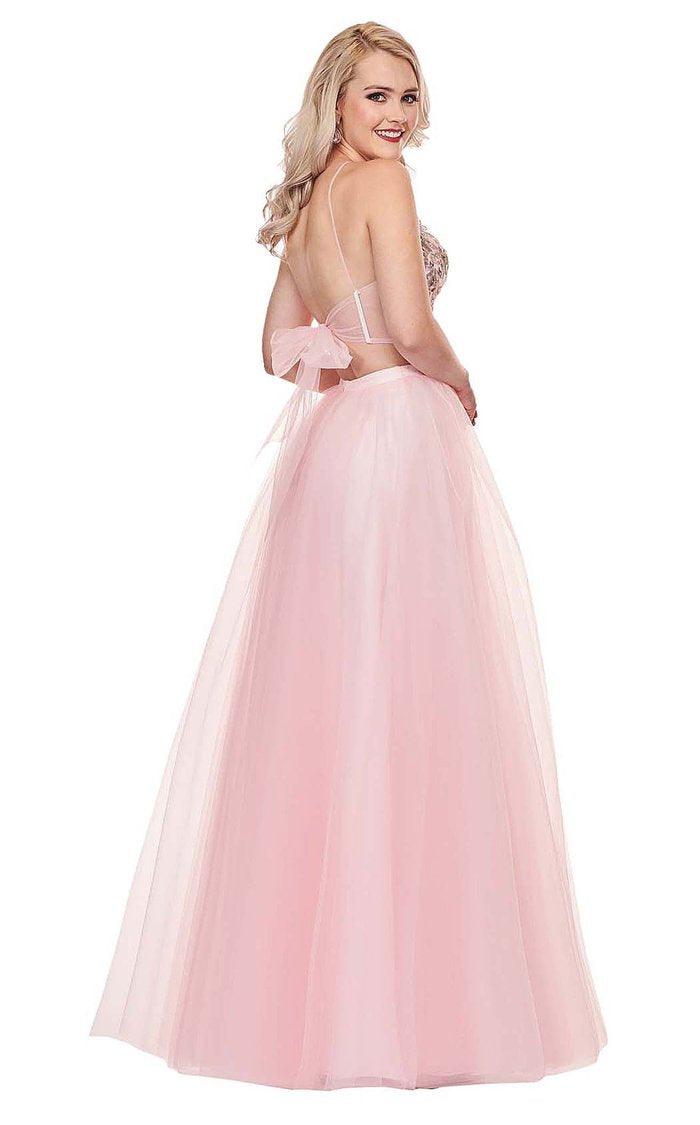 Rachel Allan Prom Halter Long Prom Dress 6596 - The Dress Outlet