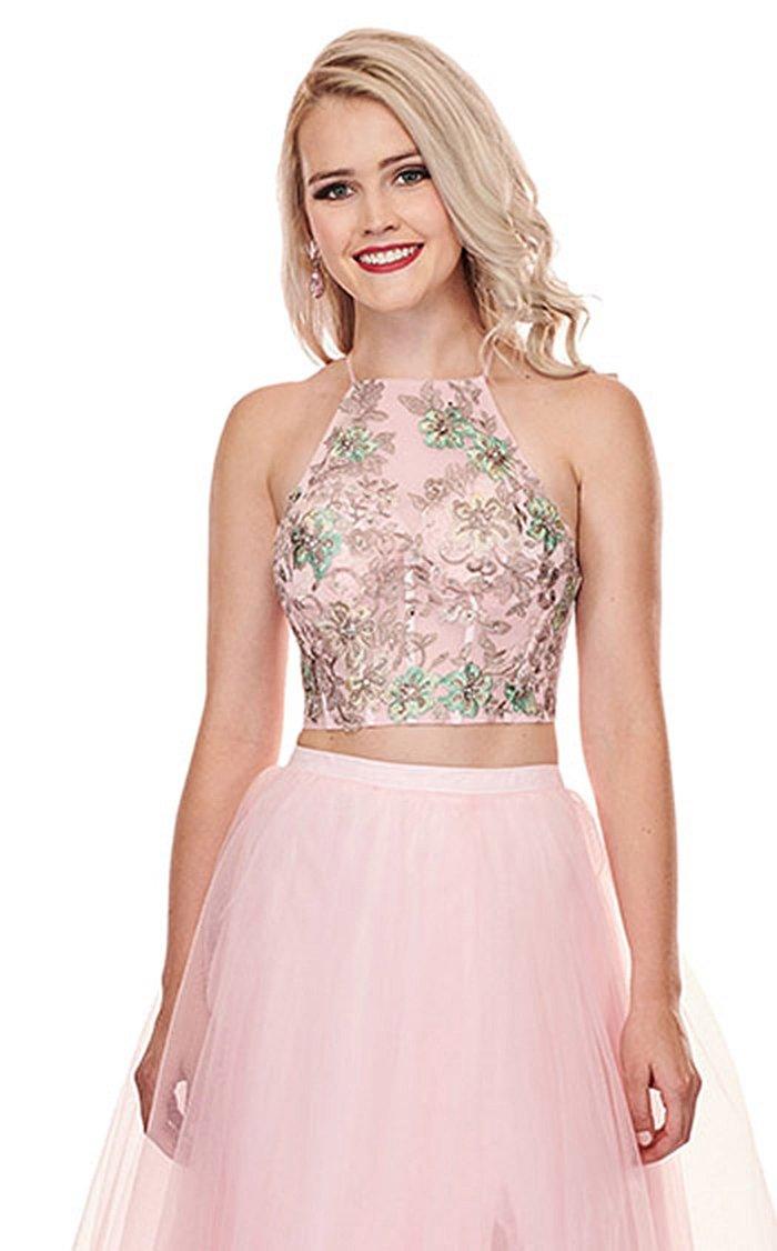 Rachel Allan Prom Halter Long Prom Dress 6596 - The Dress Outlet