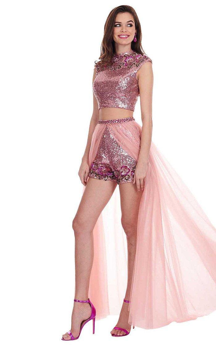 Rachel Allan Prom Long 2 Piece Overskirt Dress 6569 - The Dress Outlet