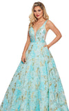 Rachel Allan Prom Long Brocade Ball Gown 6564 - The Dress Outlet