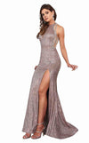 Rachel Allan Prom Long Formal Halter Dress 6491 - The Dress Outlet