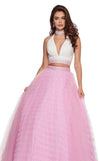 Rachel Allan Prom Long Halter Beaded Ball Gown 6524 - The Dress Outlet