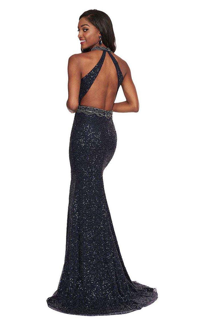 Rachel Allan Prom Long Halter Formal Dress 6480 - The Dress Outlet