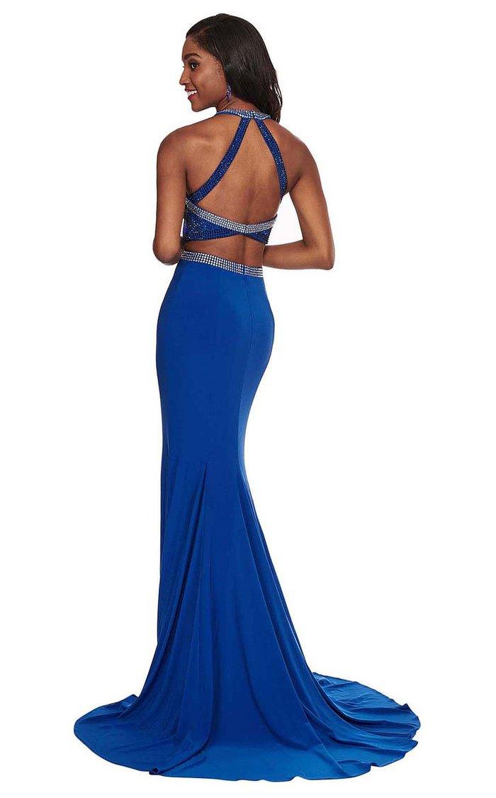 Rachel Allan Prom Long Halter Mermaid Dress 6444 - The Dress Outlet