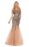 Rachel Allan Prom Long Halter Trumpet Dress 6452 - The Dress Outlet