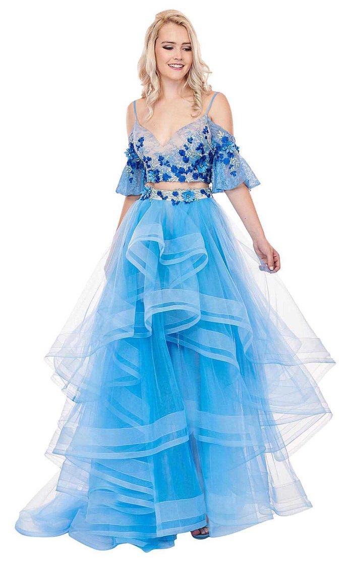 Rachel Allan Prom Long Off Shoulder Ball Gown 6476 - The Dress Outlet