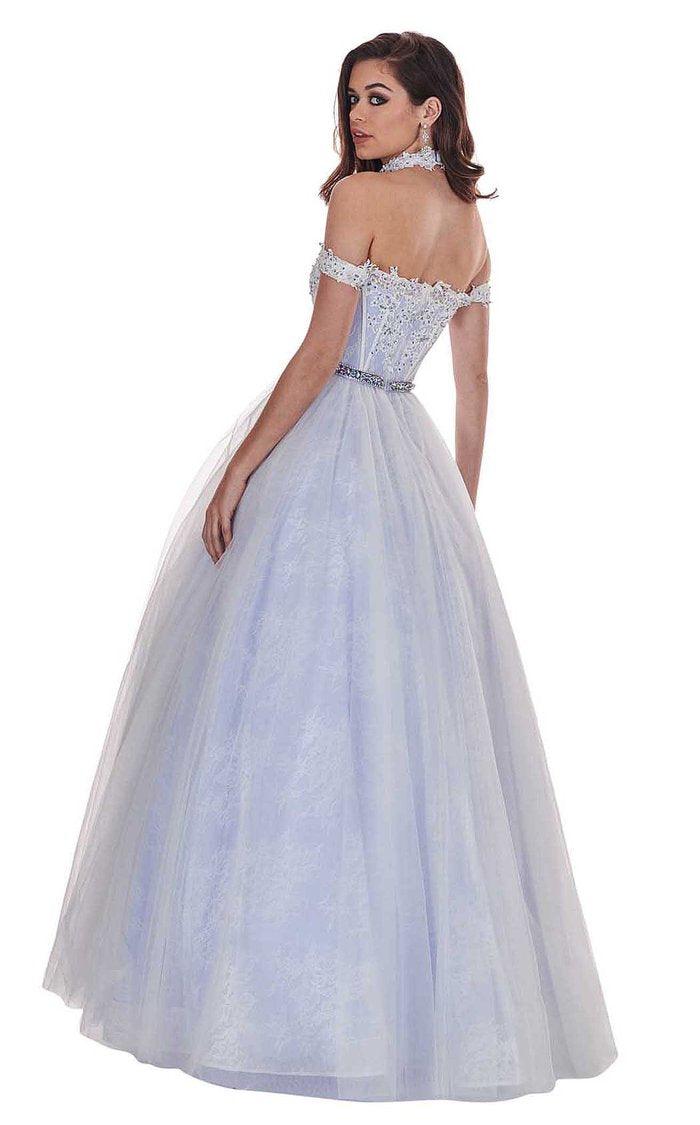 Rachel Allan Prom Long Off Shoulder Ball Gown 6516 - The Dress Outlet