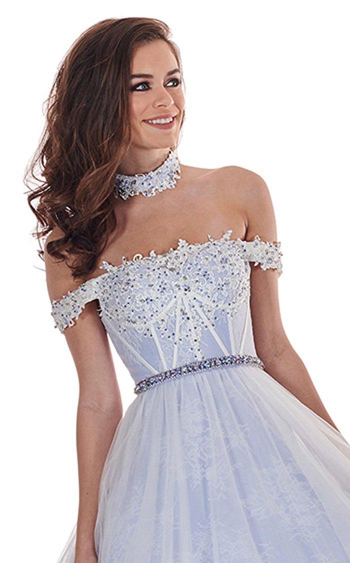 Rachel Allan Prom Long Off Shoulder Ball Gown 6516 - The Dress Outlet