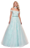 Rachel Allan Prom Long Off Shoulder Ball Gown 6516 - The Dress Outlet