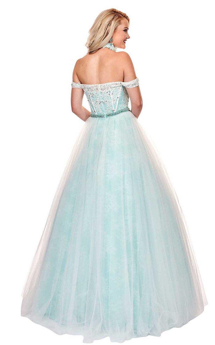 Rachel Allan Prom Long Off Shoulder Ball Gown 6516 - The Dress Outlet