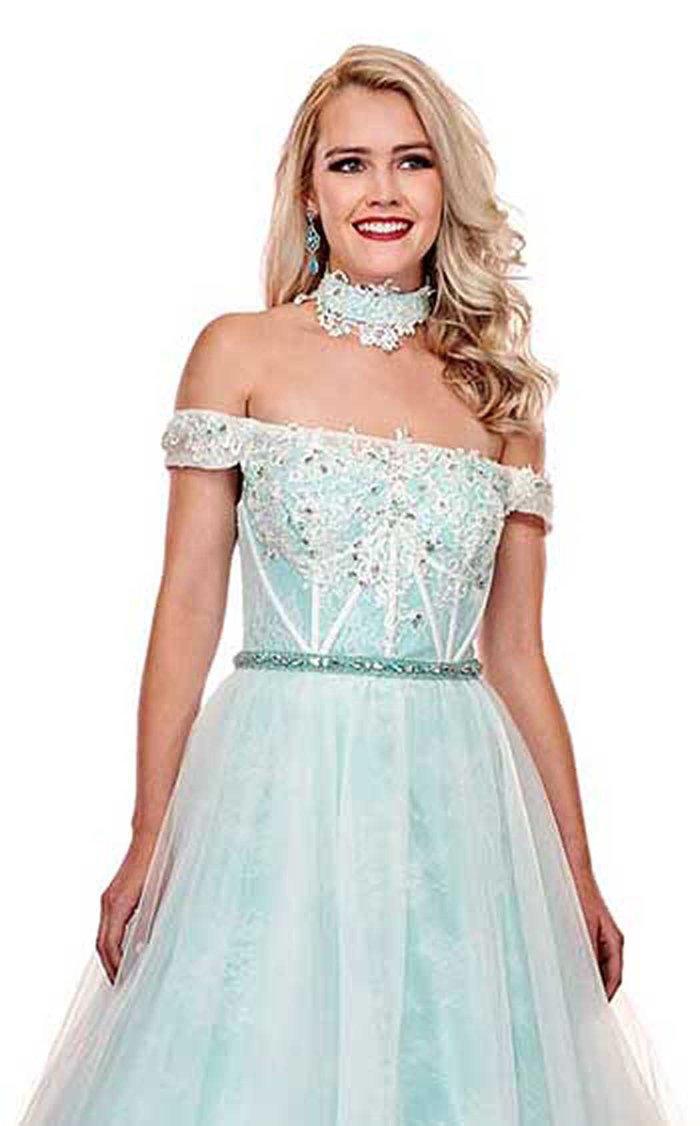 Rachel Allan Prom Long Off Shoulder Ball Gown 6516 - The Dress Outlet