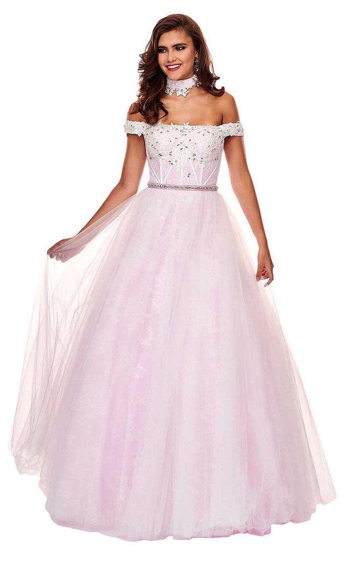 Rachel Allan Prom Long Off Shoulder Ball Gown 6516 - The Dress Outlet