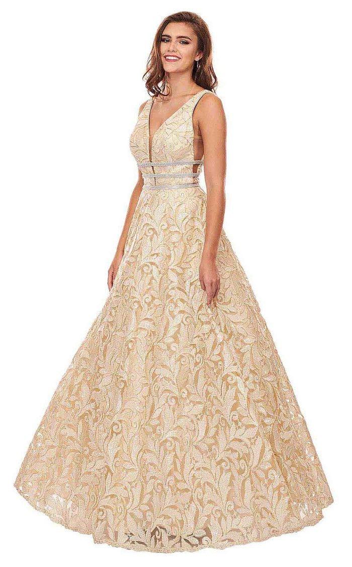 Rachel Allan Prom Long Sleeveless Ball Gown 6443 - The Dress Outlet