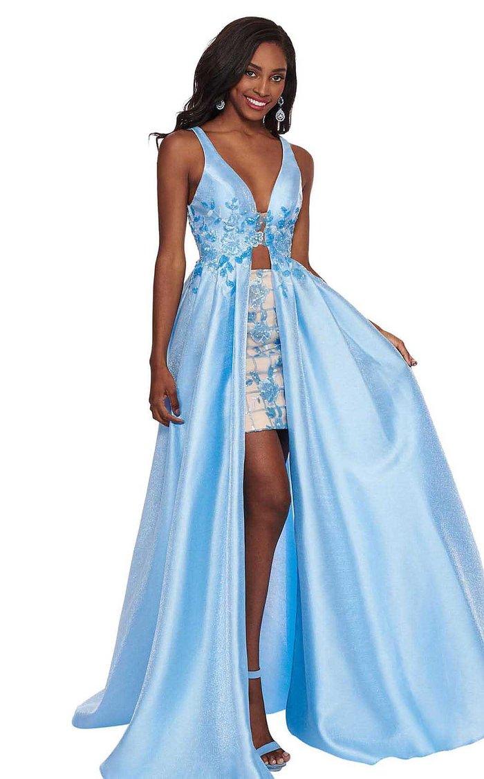 Rachel Allan Prom Long Sleeveless Formal Dress 6611 - The Dress Outlet