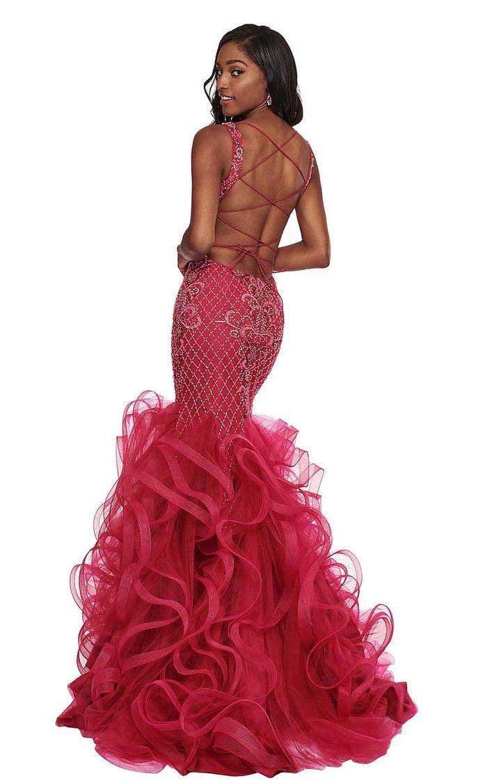 Rachel Allan Prom Long Sleeveless Mermaid Gown 6420 - The Dress Outlet