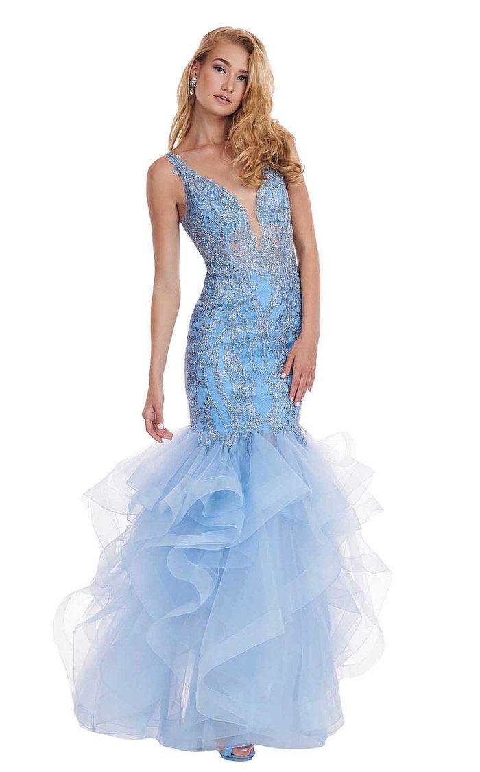 Rachel Allan Prom Long Sleeveless Mermaid Gown 6465 - The Dress Outlet