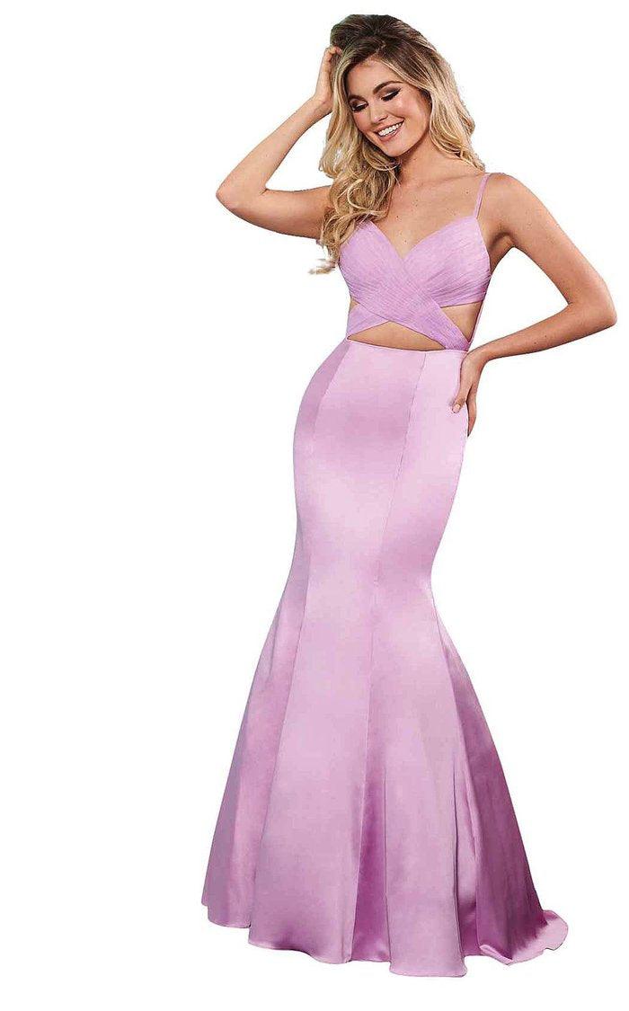 Rachel Allan Prom Spaghetti Strap Long Dress 6498 - The Dress Outlet