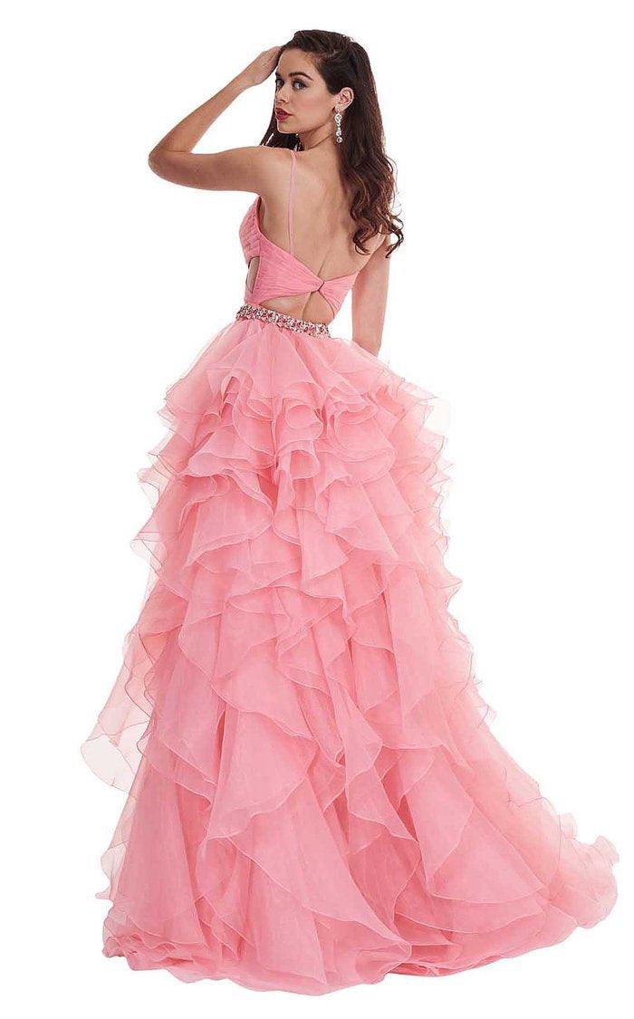 Rachel Allan Prom Spaghetti Strap Long Dress 6498 - The Dress Outlet