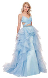 Rachel Allan Prom Spaghetti Strap Long Dress 6498 - The Dress Outlet