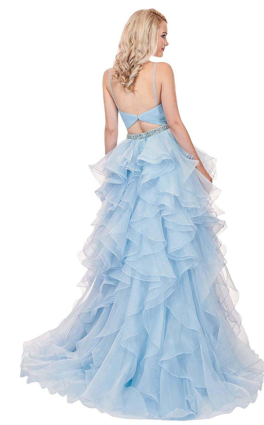 Rachel Allan Prom Spaghetti Strap Long Dress 6498 - The Dress Outlet