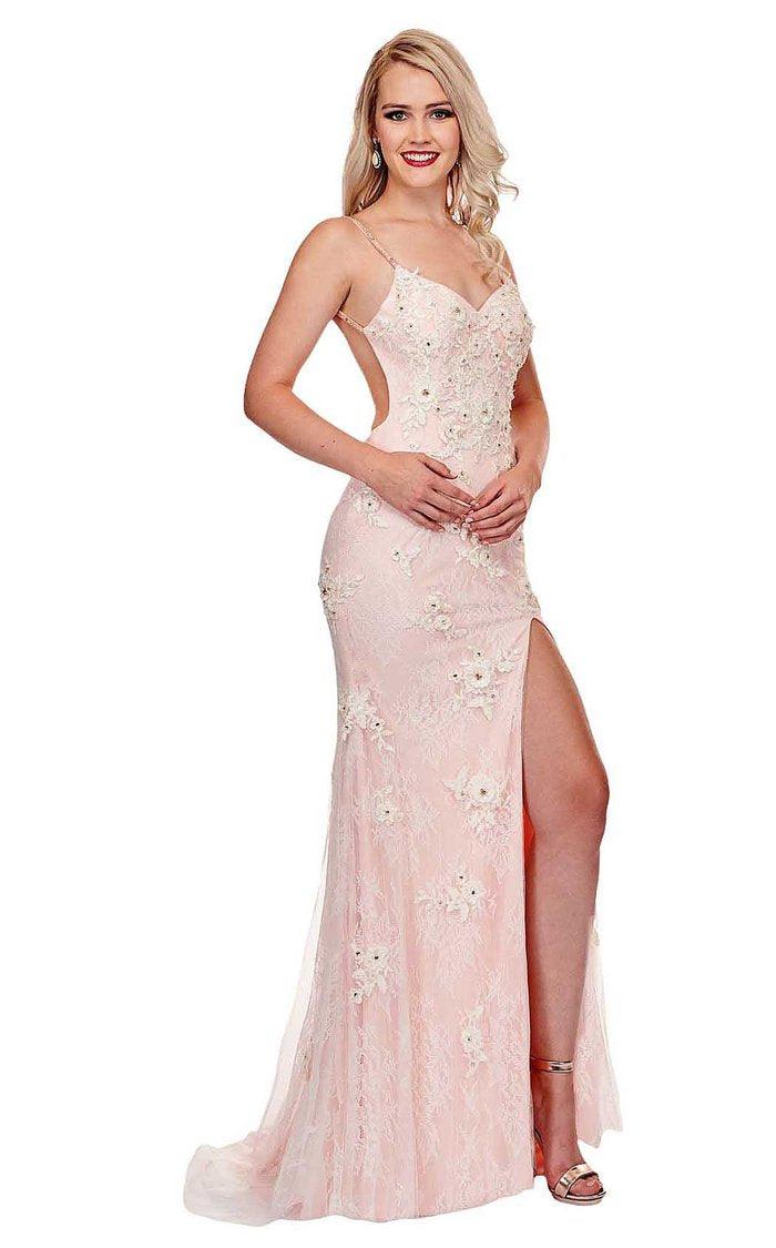 Rachel Allan Prom Spaghetti Strap Long Dress 6640 - The Dress Outlet