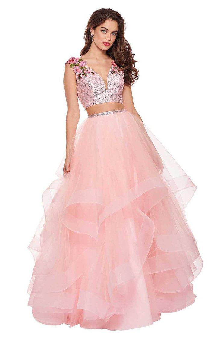 Rachel Allan Prom Two Piece Long Ball Gown 6412 - The Dress Outlet