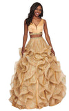 Rachel Allan Prom Two Piece Long Ball Gown 6427 - The Dress Outlet