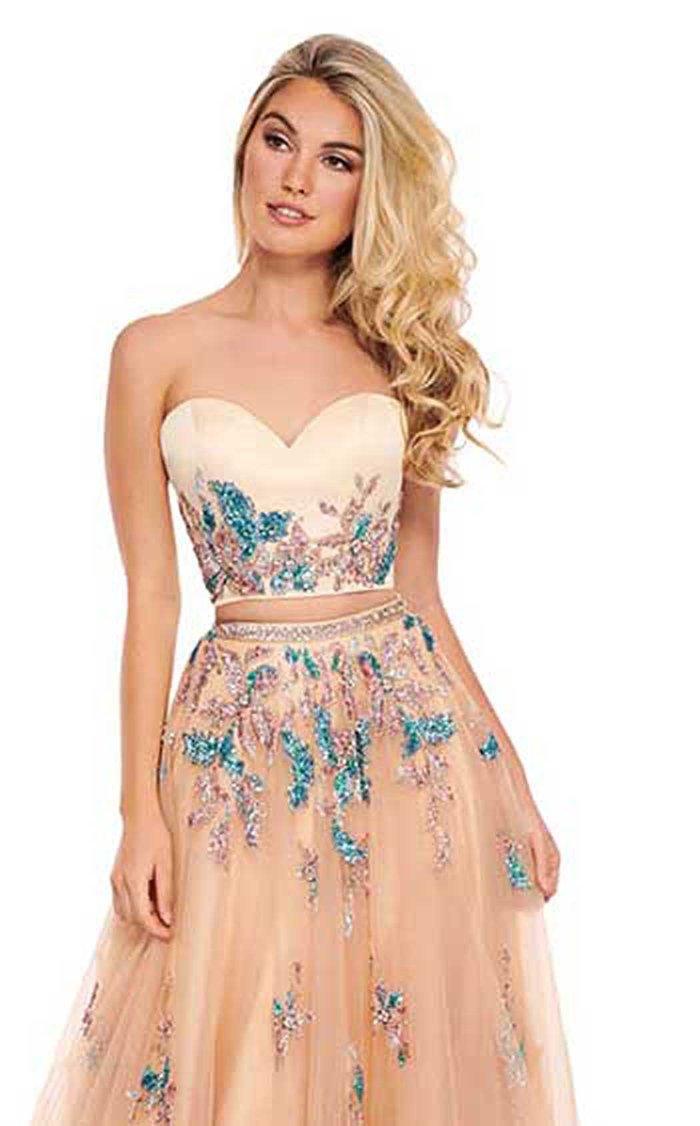 Rachel Allan Prom Two Piece Long Ball Gown 6428 - The Dress Outlet