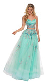 Rachel Allan Prom Two Piece Long Ball Gown 6428 - The Dress Outlet