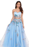 Rachel Allan Prom Two Piece Long Ball Gown 6428 - The Dress Outlet