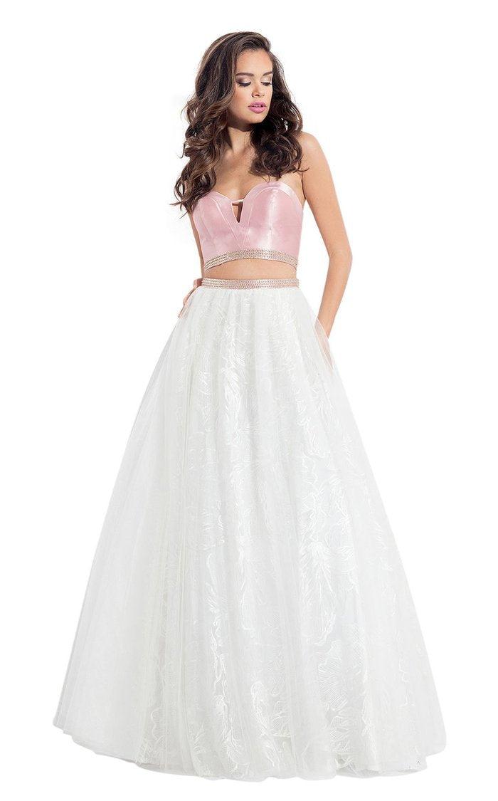 Rachel Allan Prom Two Piece Long Formal Dress 6096 - The Dress Outlet