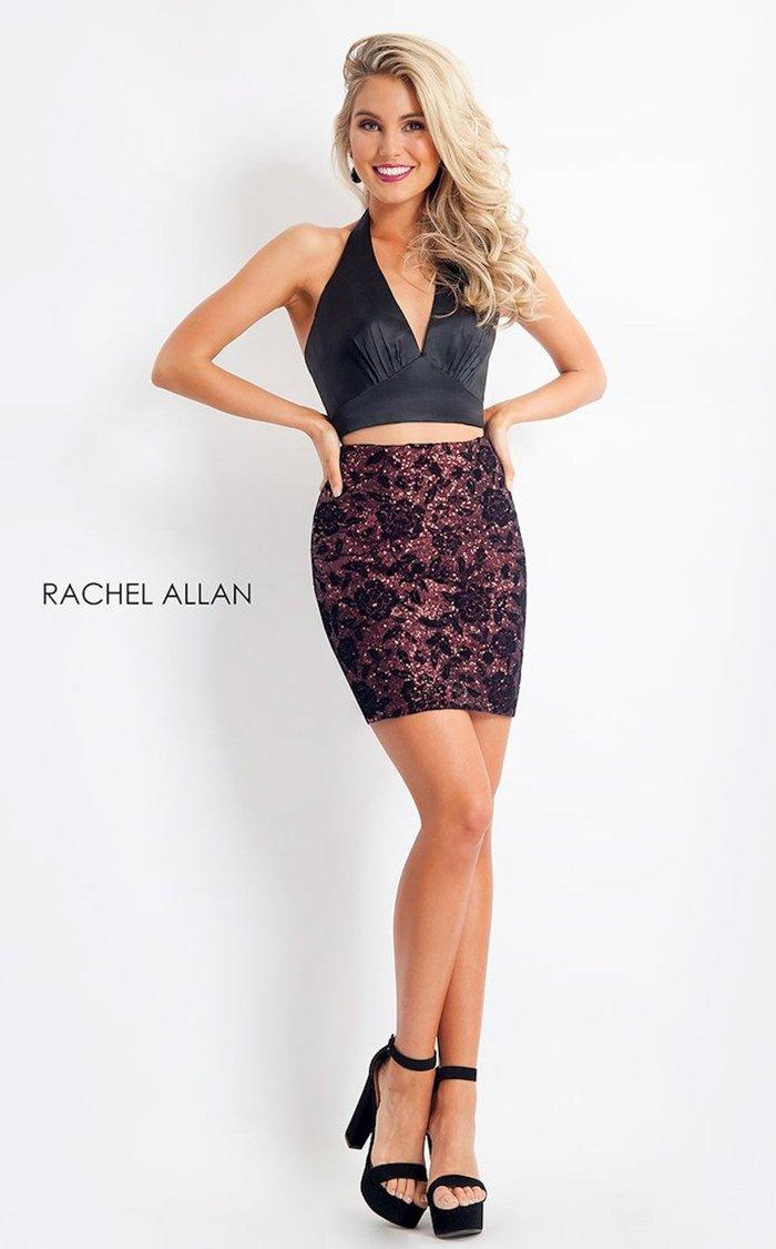 Rachel Allan Short  Two Piece Homecoming Dress 4653 - The Dress Outlet