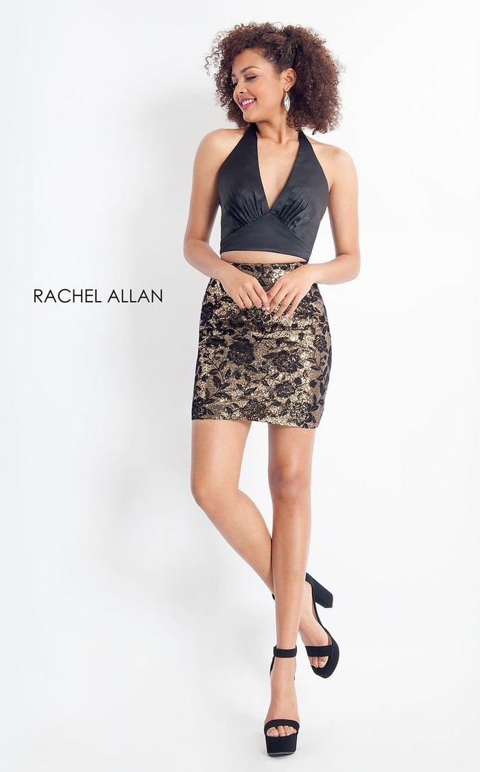 Rachel Allan Short  Two Piece Homecoming Dress 4653 - The Dress Outlet