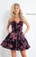 Rachel Allan Short Velvet Homecoming Dress 4616 - The Dress Outlet