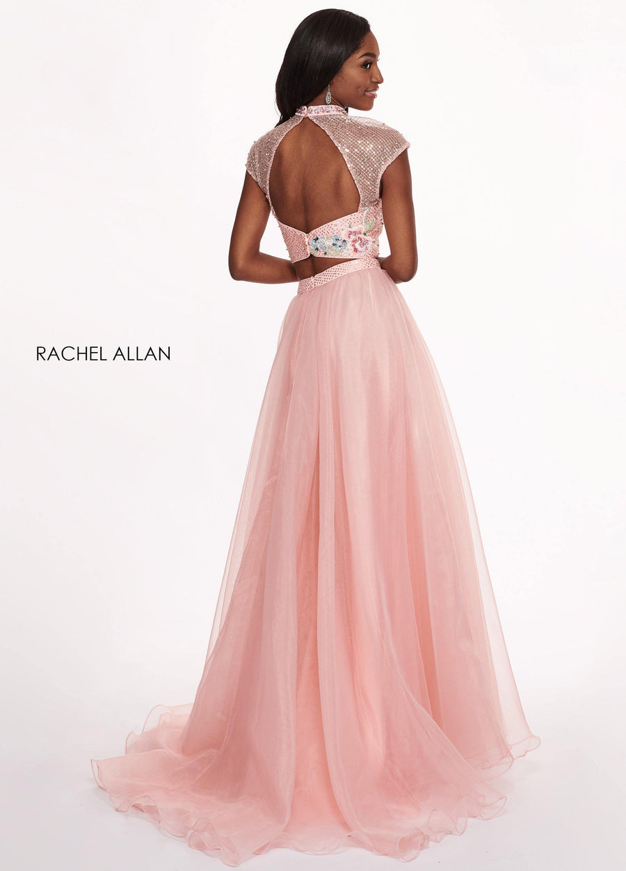 Rachel Allan Two Piece Long Prom Dress - The Dress Outlet