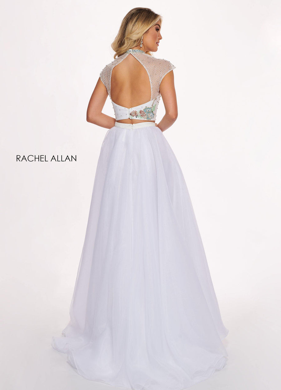 Rachel Allan Two Piece Long Prom Dress - The Dress Outlet