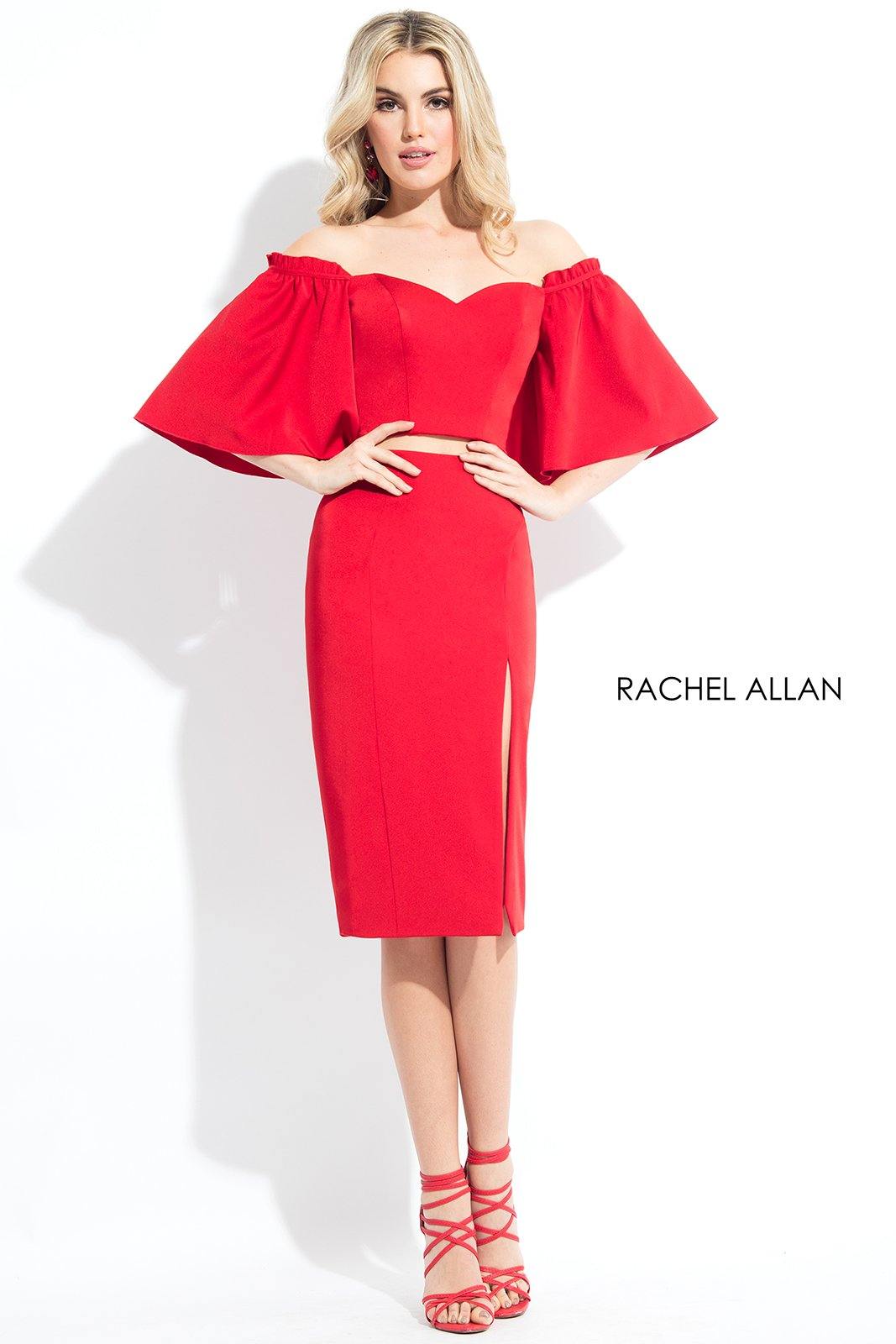 Rachel Allan Two Piece Short Dress Cocktail - The Dress Outlet