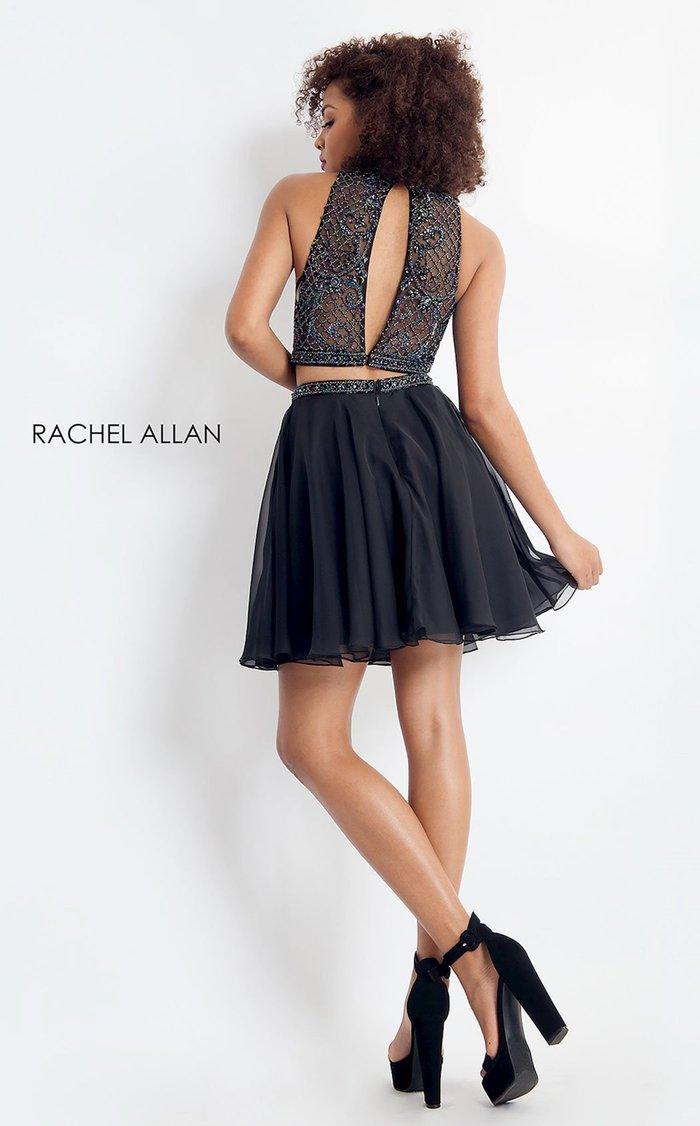 Rachel Allan Two Piece Short Homecoming Dress 4656 - The Dress Outlet