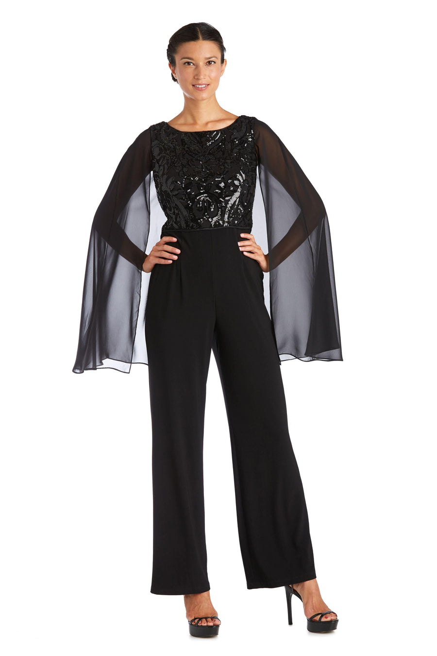 R&M Richards Capelet Jumpsuit 7539 - The Dress Outlet