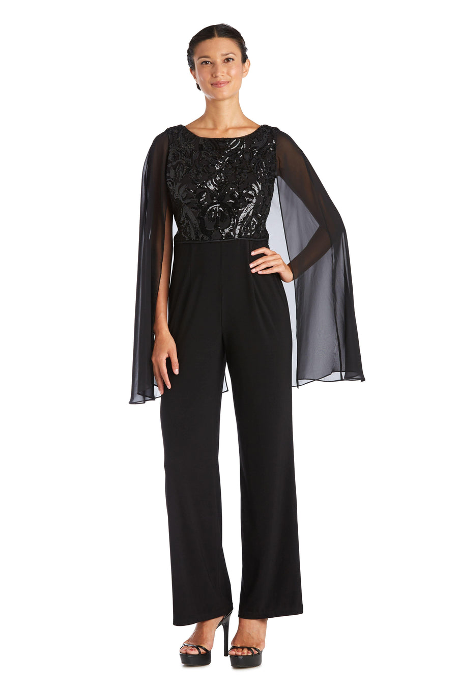 R&M Richards Capelet Jumpsuit 7539 - The Dress Outlet