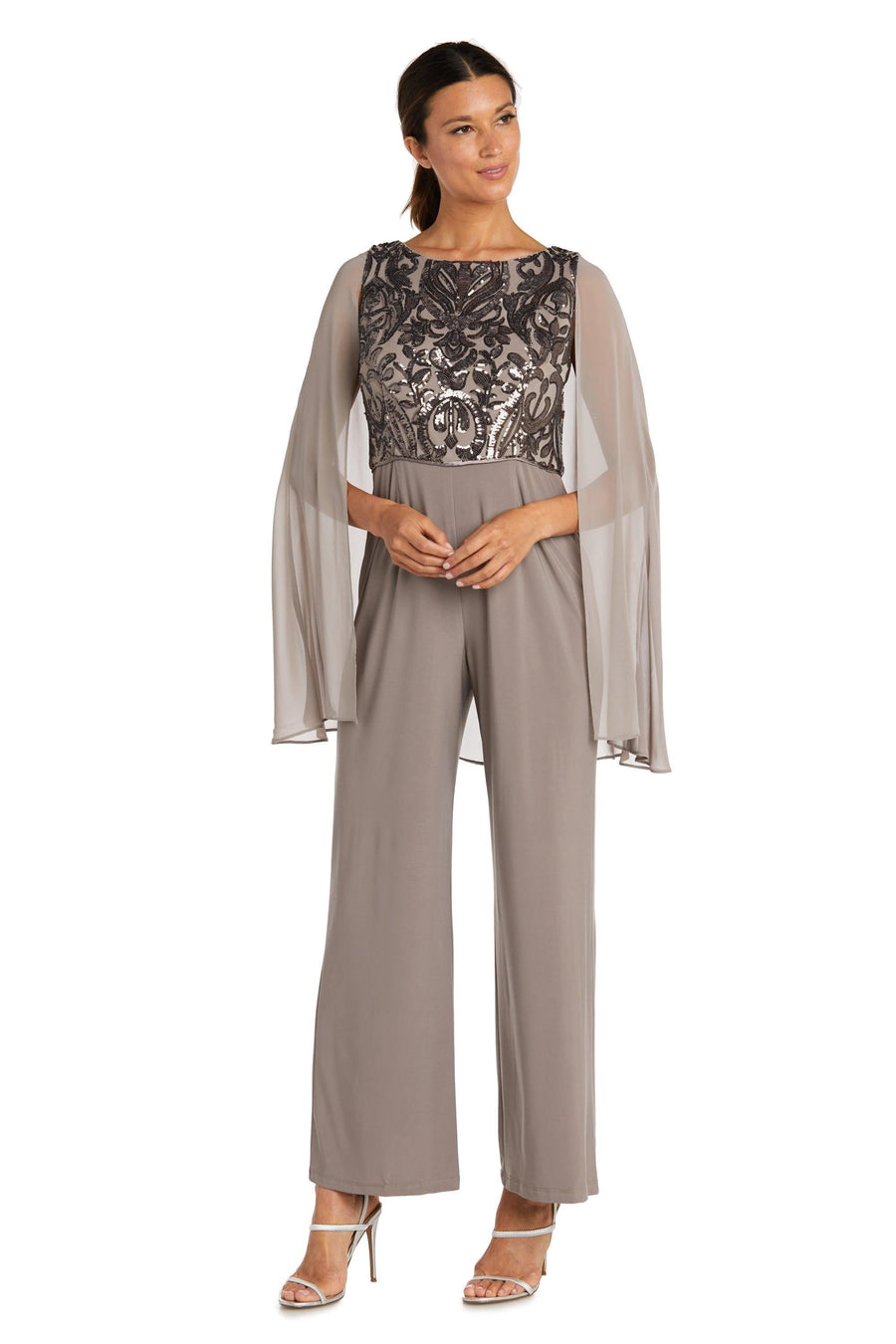 R&M Richards Capelet Jumpsuit Sale - The Dress Outlet