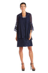 R&M Richards Chiffon Jacket Formal Dress Sale - The Dress Outlet