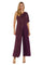 R&M Richards Formal Asymmetric Petite Jumpsuit 3096P - The Dress Outlet