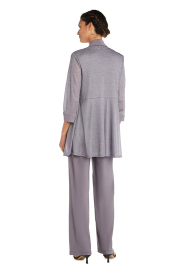 Eggplant R&M Richards 1782P Formal Metallic Petite Pant Suit for $86.99 –  The Dress Outlet