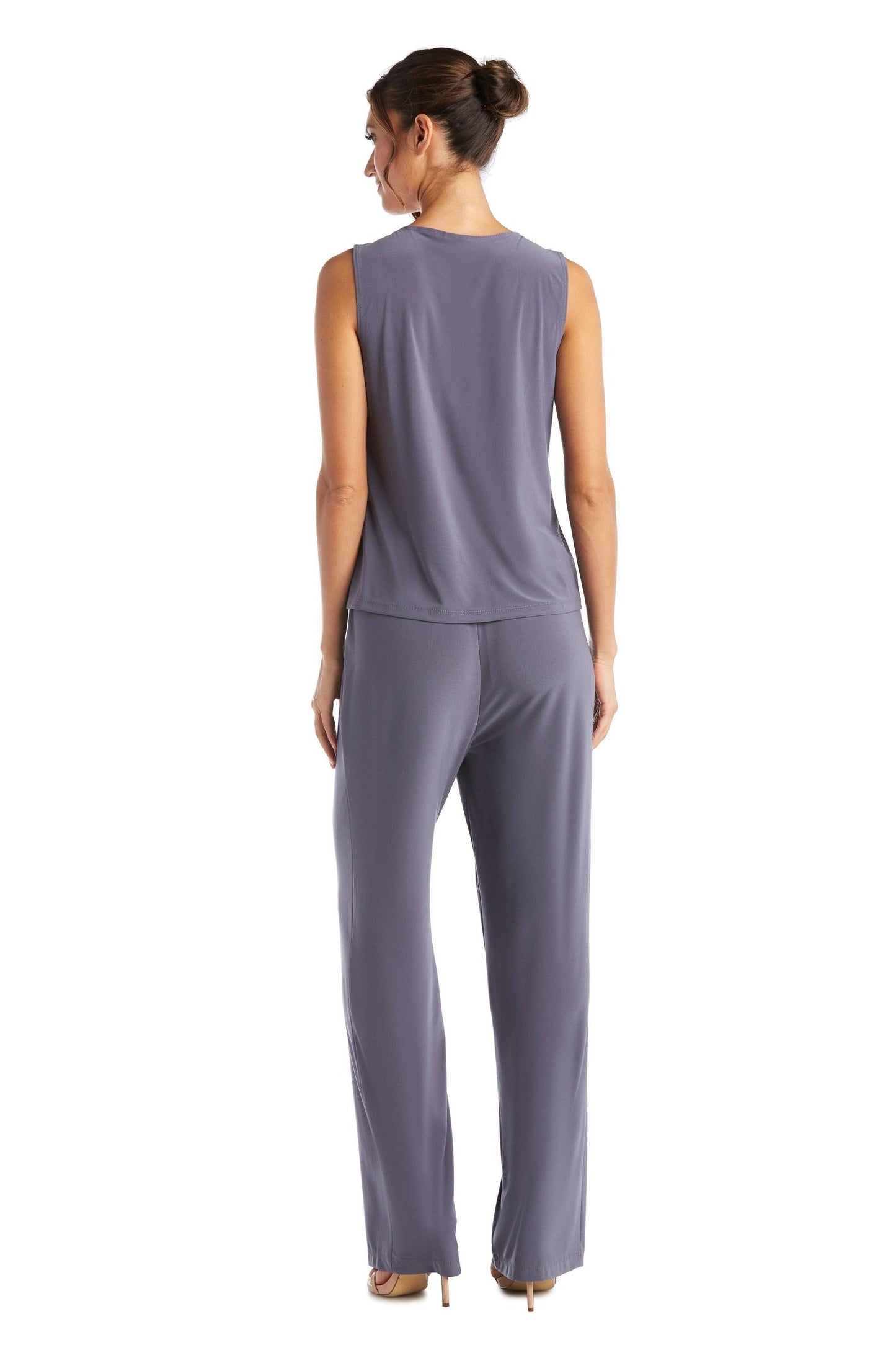 R&M Richards Formal Petite Duster Pant Suit 7241P - The Dress Outlet